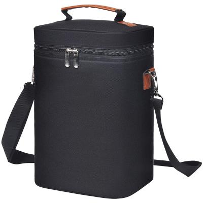 China Outdoor Insulated Cooler Bags Waterproof Reusable Picnic Bag Ice Wine Cooler Bags for sale