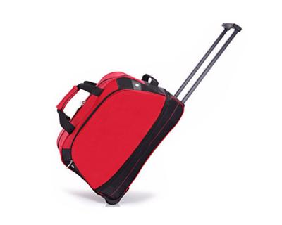 China Two Stage Telescopic Handle China Manufacture Durable Oxford Men Women Wheelie Travel Duffel Bag for sale