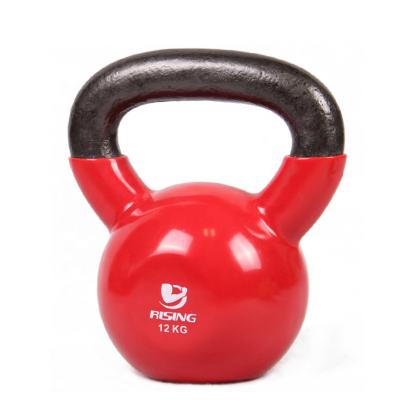 China Commercial Use Strength Fitness Training Weight Cast Vinyl Coated Kettlebell Set for sale