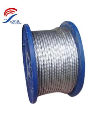 China Rope 4mm Electro Galvanized Steel Wire Rope In Steel Core for sale