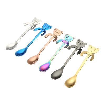 China 2019 Hot Selling Disposable Mini Small Panada Steel Gold Disposable Coffee Spoon Tea Spoons for sale