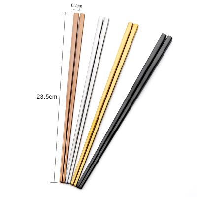 China Disposable Disposable Custom Printed Japanese Metal Sushi Korea Chopsticks for sale