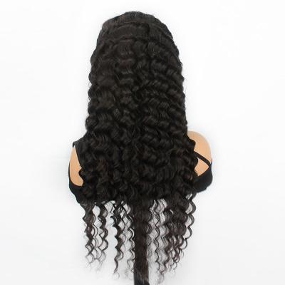 China Deep Wave In Dubai Making Supplies Vendor Cuticle Aligned HD 4x4 Adjustable Transparent HD Lace Up Hair Wholesale Wigs Human Hair for sale