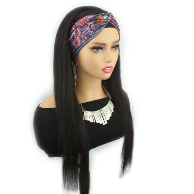 China Silky Straight Wave China Best Wigs For Color Women Hangzhou Manufacturer Low Quality Seller 150 Density Machine Lace Up Non Half Headband Wig Hair for sale