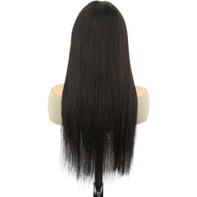 China Top Quality Silky Straight Wave Full Virgin Hair With Blow Machine Made Wigs for sale