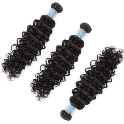 China Wholesale Bulk Buy Virgin Black 10a Raw Water Wave Brazilian Weave Bundles 24in Hair Weft Extension Water Wave Bundles for sale