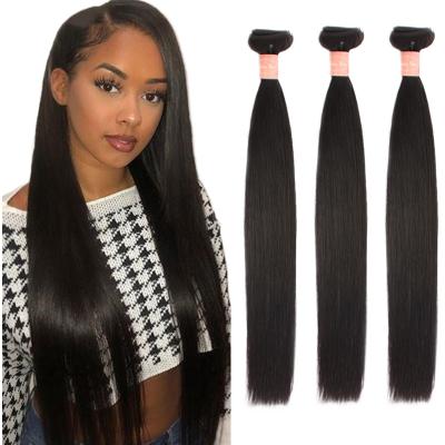 China Silky straight wave single cuticle aligned long bone 1B born silky straight hair bundles natural raw virgin indian original wholesale mink for sale