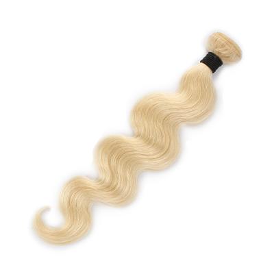 China Body Wave Odm Seller Bulk Ozbek Raw Drawn Double Weft Slavic Remy Hair Extensions Weave Bundle 613 Virgin Russian Blonde Hair for sale