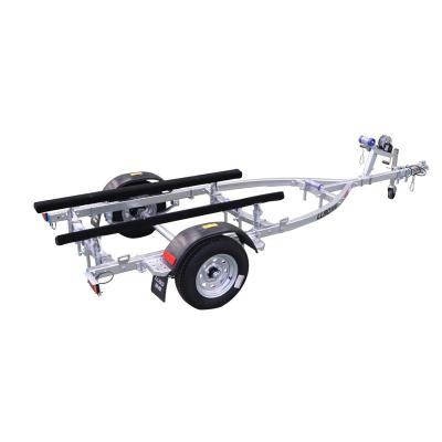 China Boat Trailer China LUBO Trailer Manufacturer Jet Ski Trailer Galvanized Boat Trailer Inflatable Bunk Mat for sale