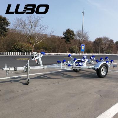 China Boat Trailer China LUBO Sale Inflatable Boat Trailer Galvanized Trailer Boat Trailers For Europe for sale