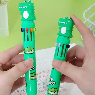 China office & School Pen Cute Crocodile Ballpoint Pen With Logo 10 Colors Custom Ballpoint Pens For Boys Gift Luxury Pens for sale