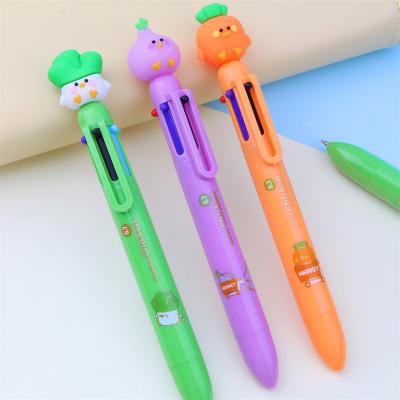 China Popular Vegetable Ballpoint Pen Multiple 6 Colors Ball Pens For Kids Gift School Office Supplies Stationery Hand Account for sale