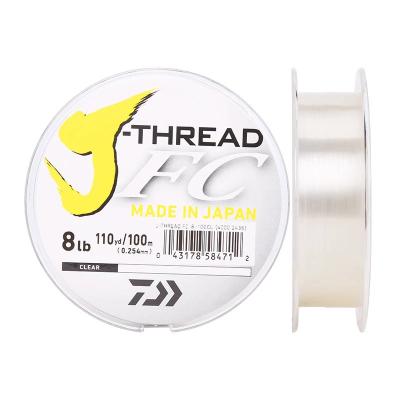 China Sink Line Daiwa J-Fluoro Fluorocarbon Leader Line 50M and 100M High Level Of Abrasion resistance Soft and Supple Carbon Fiber Leader Line for sale