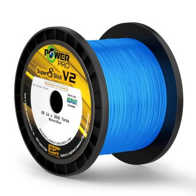 China Floating Line POWER PRO 8 Slick V2 Saltwater Braided Fishing Line - Length:2750m/3000yds, Size:30LB-120LB USA PE Braided Wire Sea Fishing for sale