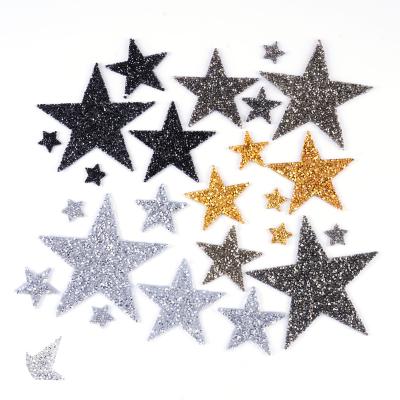 China Flatback Hot Sale Crystal Star Patch  Rhinestone star Sparkly  Star Patch  for Clothing for sale