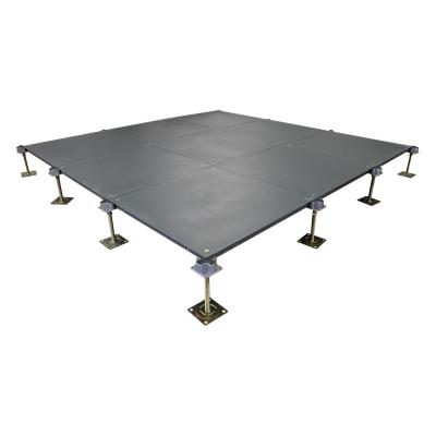 China Square Computer Room Steel Raised Floor Load Capacity High With Corner Lock Holes for sale