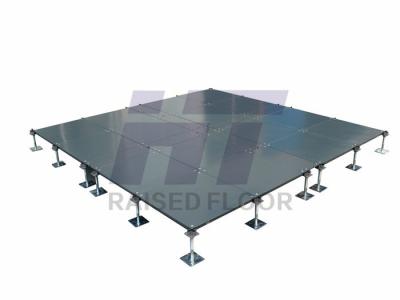 China Grey OA Steel Raised Floor , Intelligent Corner Lock Type Raised Access Floor Panels for sale