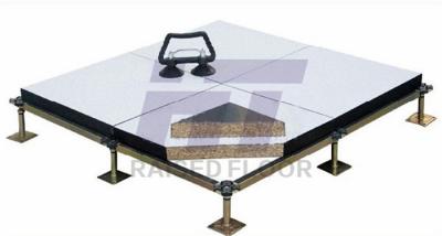 China 800 x 800 Ceramic Woodcore Raised Floor , Fireproof Raised Wooden Floor for sale