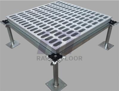 China Network Server Room Aluminium Raised Floor Perforated Anti - Wear for sale