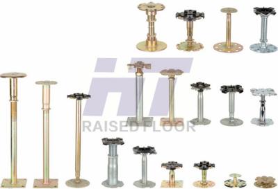 China Steel Adjustable Raised Floor Pedestal Golden Tube Type European Style for sale