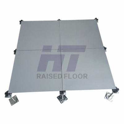 China Grey Epoxy Powder Steel Raised Floor For Server Room Bare Finish for sale