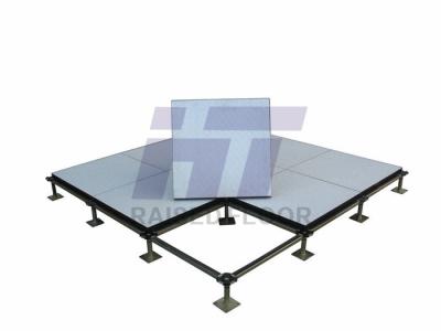 China Modern Office Raised Floors Systems Conductive With Black PVC Edge Trim for sale