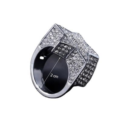 China Fashion Fashion Silver Color Hip Hop Ring Luxury Men Fashion Ring Good Quality for sale