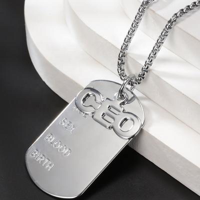 China Wholesale Hip Hop Fashion Mens Cuban Necklace Silver Plated High Quality Trendy Personalized Necklace for sale