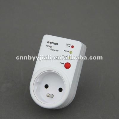 China Home appliance voltage protect JL-VP3000 220V 50HZ 15A power voltager protectors with C-start button for sale