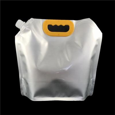 China Security Flexible Custom Liquid Tote Bags Aluminum Foil Packs Plastic Stand Up Spout Pouch With Spout for sale