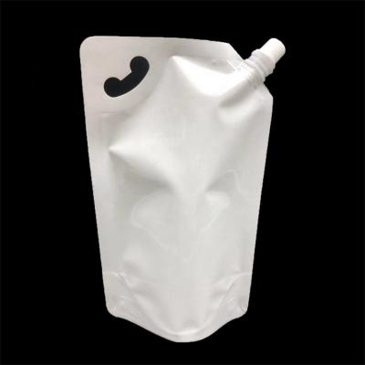 China High quality industrial use safety food white color beverage packaging bag standing doypack pop up pouch for sale