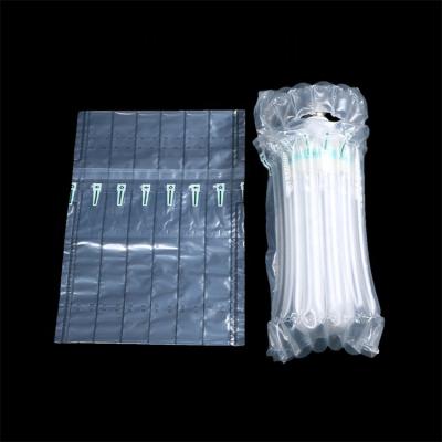 China Safe Transport Sealed Air Column Cushion Pouch Moisture Proof Filter Protector Shipping Inflatable Packing Bag for sale