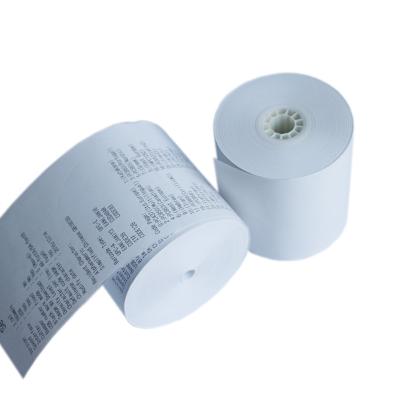 China EFTPOS Thermal Paper Rolls For POS Terminal With 55gsm/60gsm 80x80mm 57x40mm for sale