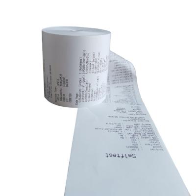 China Machine 57mm x 50mm POS 3-1/8 x 230' Thermal Receipt Paper Rolls In Rolls for sale