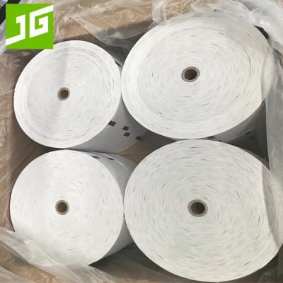 China POS Machine Single White / Black Sensor Mark Thermal Paper Roll For ATM Machine for sale