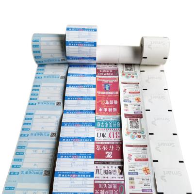 China 4 Colors Thermal Cinema Tickets POS Rolls Customized Preprinted Heat Sensitive Paper Rolls Jiuguang Paper 80x80mm Advertising Rolls for sale