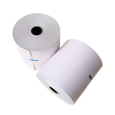 China NCR Carbonless Thermal Receipt 100% Virgin Wood Pulp Paper 2ply White+Yellow Rolls for sale