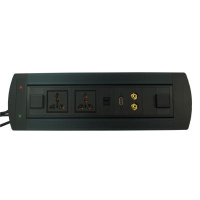 China Dual Outlet 2 Way Desktop Multimedia Unit Desktop Multimedia Power Supply Power Sound Frequency Multi Outlet for sale