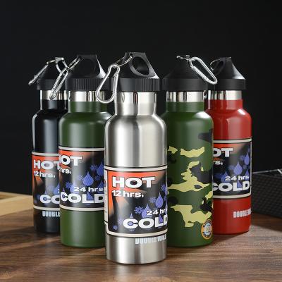 China PORTABLE Hot Selling Double Wall Vacuum Insulated Sports Stainless Steel Portable Water Bottles Bulk for sale