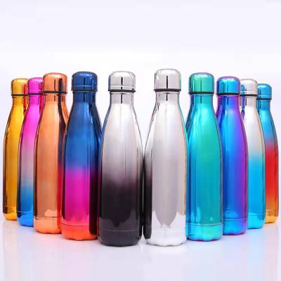 China PORTABLE Stainless Steel Plated Vacuum Cola Bottle 500Ml Thermos Gym Gym Water Bottle for sale