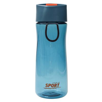 China Viable Wholesale 450ML Large Capacity Sports Cup Transparent Plastic Practical Portable Custom Water Bottle for sale