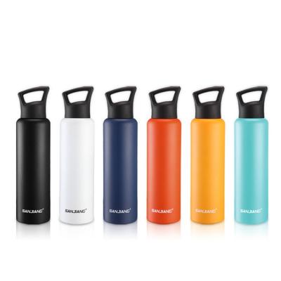 China Stainless Steel PORTABLE Sports Bottle Pot Double-Layer Outdoor Climbing Fitness Large Capacity Vacuum Flasks for sale