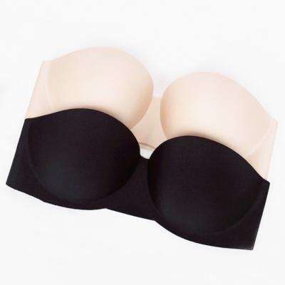 China New Summer ABCD Seamless Ultra Thin Cup Women's Sexy Wireless Strapless Bra for sale