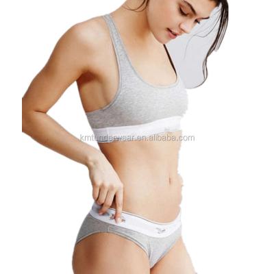 China Yoga Sport Cotton Woman Bra Set Anti-Static Underwear for sale