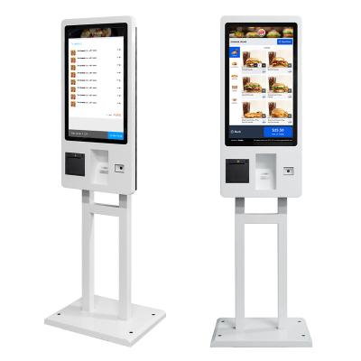 China Barcode Scanner i3-4th 4G 64GB Wall Mount Multi Touch Screen Restaurant QR Code or 32 Inch Free Service Restaurant Controlling LCD Kiosk for sale