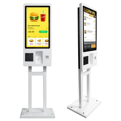 China Restaurant 23.6 27 32 Inch Android rk3399 2g 16gb Restaurant Ordering Machine KFC McDonald Self Ordering Kiosk for sale