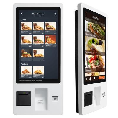 China SDK Wall Mounted Capacitive Touch Screen Payment Kiosk Terminal Self Service Checkout Machine For Restaurant for sale