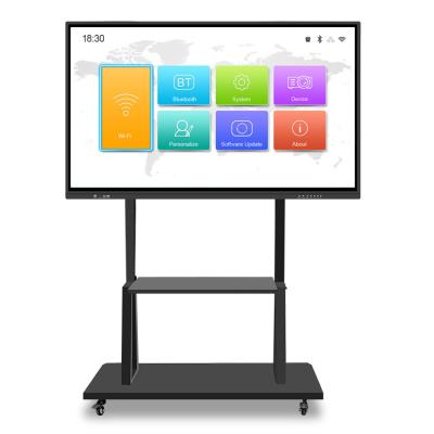 China I5 4G 128G OPS Class Touch TV Indoor Mobile Smart Interactive Whiteboard Suppliers 86 Inch Interactive Flat Panel Education for sale