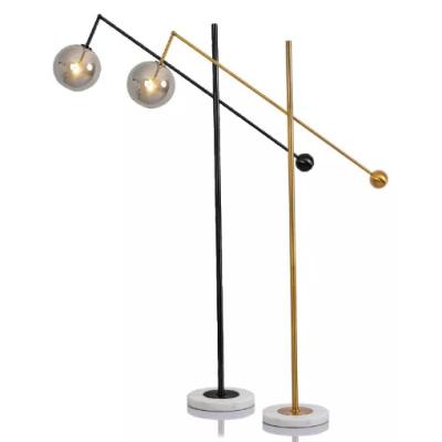 China AOSIHUA Glass Ball Eco-friendly Nordic Light Luxury Postmodern Adjustable Floor Lamp For Designer Home Living Room Model Bedroom for sale