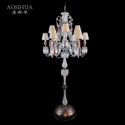 China Europe Type AOSIHUA Style Floor Lamp Glass Arm Floor Lamp European Luxury Luxury Crystal Floor Lamp High Quality Chandelier Floor Lamp for sale